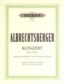 Albrechtsberger Konzert B-Dur Altposaune Klavier